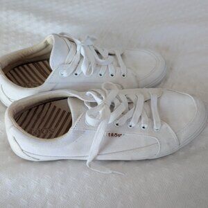 Taos White Canvas Sneakers Size 11